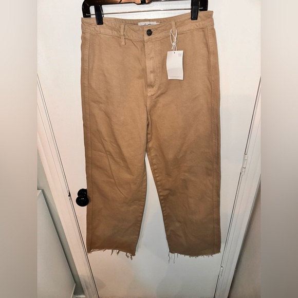 Jaymee Khaki Vintage Wide Leg size 7 by CarlyJean Los Angeles #1716 - Picture 2 of 7